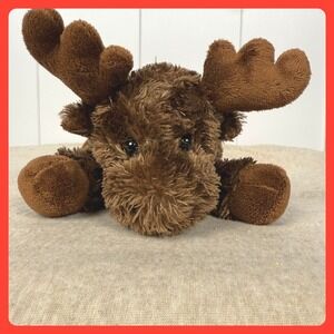 Aurora Brown Moose Plush Stuffed Animal Toy Holiday Christmas Decoration‎